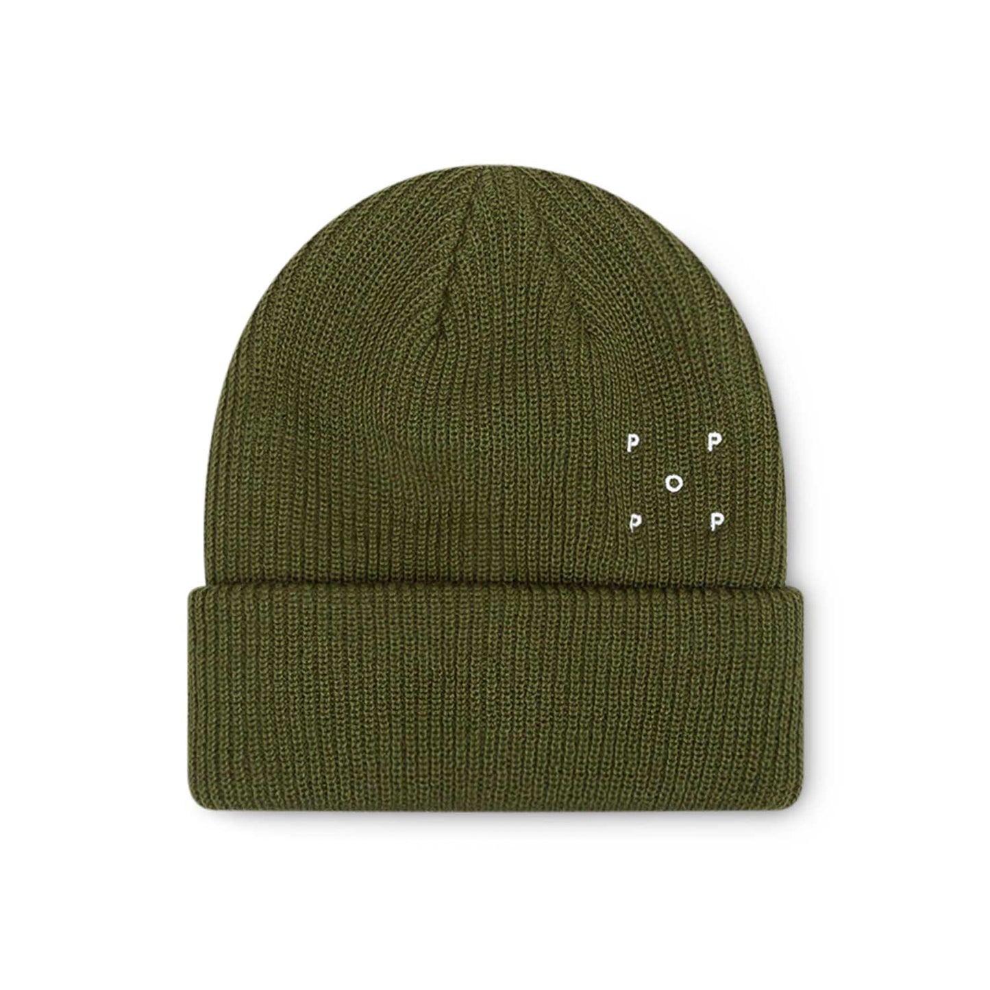 Pop Trading Company Basic Beanie (Oliv) - Allike Store