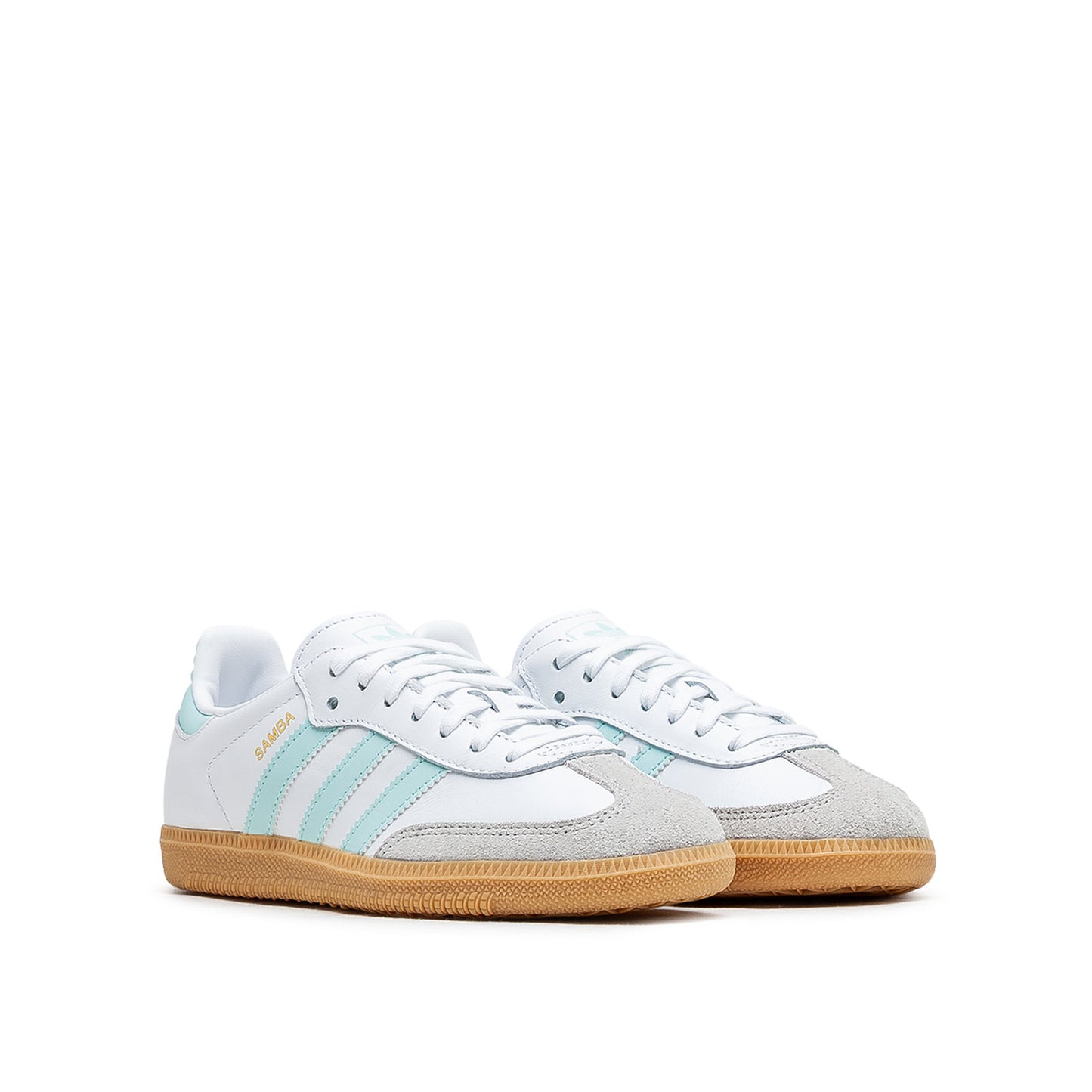 adidas JUNIOR Samba OG (Weiss / Hellblau) - Allike Store