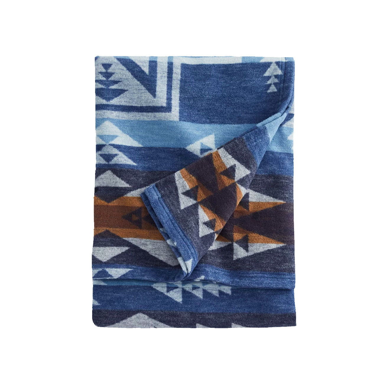 Pendleton Organic Cotton Jacquard Blanket (Navy / Multi)  - Allike Store